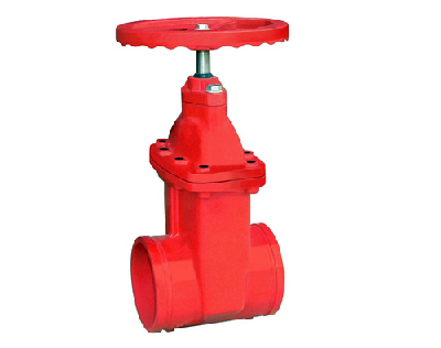 Grooved soft-sealing gate valves