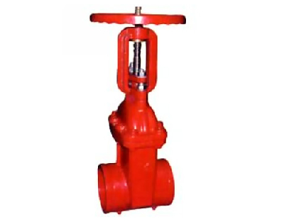 Rising stem grooved soft sealed gate valves