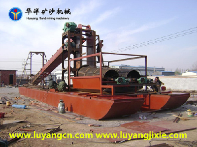  Large sand-excavating ship equipment