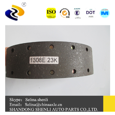 1308Q/P/E Brake shoe lining for  Trailer truck