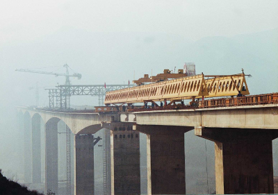 HZQ50/200 honeycomb girder launching gantry with lower price