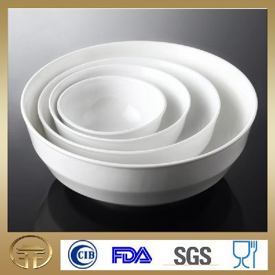 Hot Sale White Ceramic bowl , White Porcelain Soup Bowl ,RiceBowl4.25inch~9inch for Hotel&Restaurant