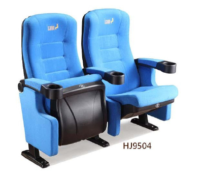 plastic cinema seating/cinema chair with fabric cover HJ9504-E