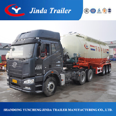 Jinda semi trailer Bulk cement trailer 10 ton farm trailer