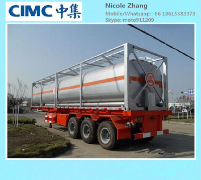 CIMC 3 Axles Aluminium Fuel Tanker Trailer