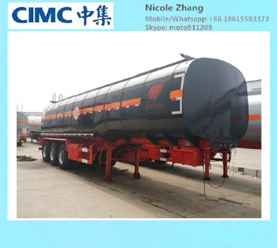 CIMC Truck Trailer Use Petrol Aluminum Tanker