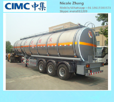 Truck Trailer Use CIMC Petrol Aluminum Tanker