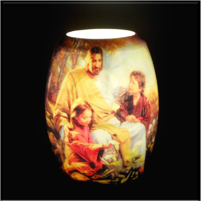 Jesus Missionary Chart Table Lamp