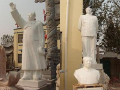 White stone sculpture