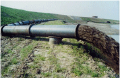 Dredging steel pipe