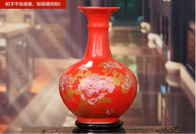 Handpaint flower retro home decoration porcelain vases wholesale