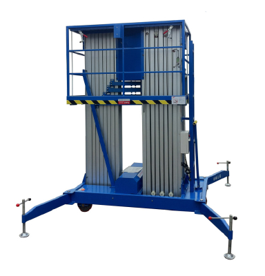 Single mast aluminun alloy emobile elevating working platform