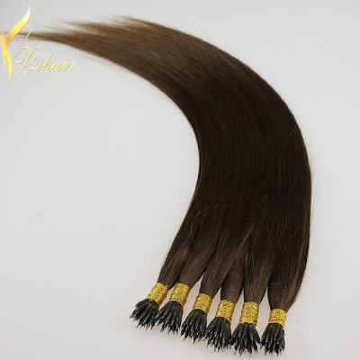 Wholesale Cheap High Quality Grade 6a Silky Straight Indian Remy HumanHair Nano Ring Hair Extension