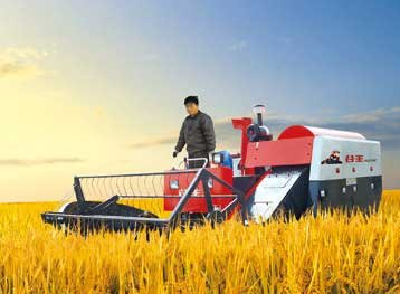 3t full-feed crawler type Rice Harvester
