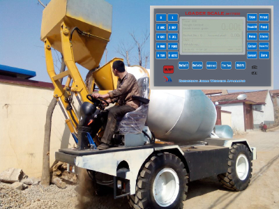 concrete mixer loader scale