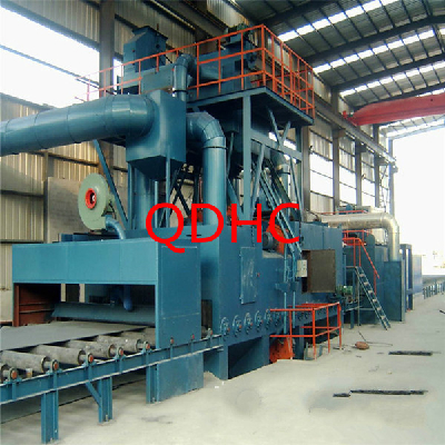 Q69 series steel plate shot blasting machine