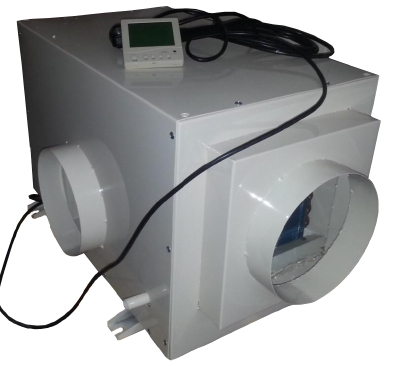 Pipeline ceiling dehumidifier