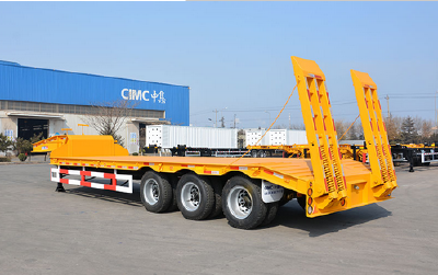 3 axles 60 tons Low bed semi trailer