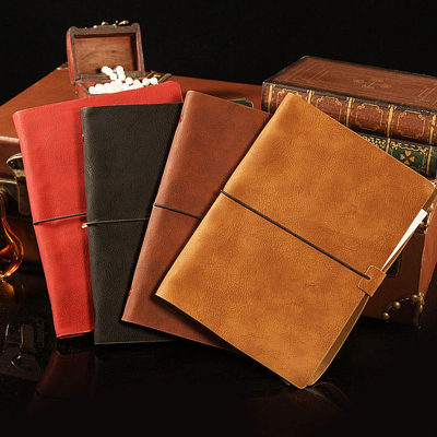 Colour imitation leather binder magnetic buckle business notebook can remember