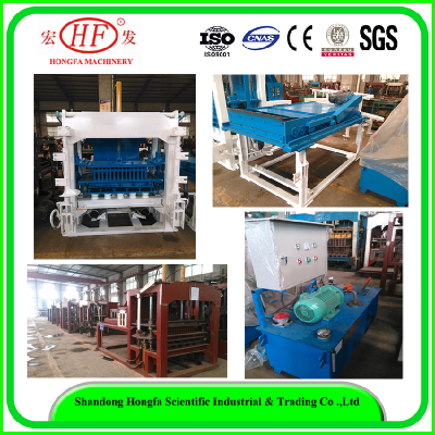 QT4-20C Cement Block Making Machine price , semi-automatic concreteblock making machine
