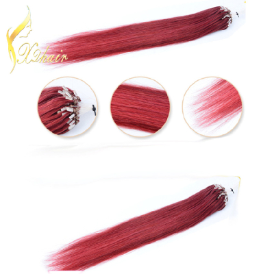 Factory wholesale top quality cheap price h100% human hair 99j microring hair