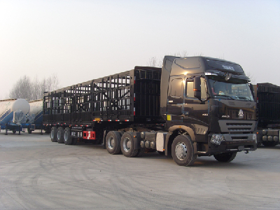 3Axle Box Stake Semi-trailer