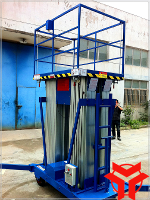 8m Platform Height Single Mast Aluminun Alloy Emobile Elevating Working Platform