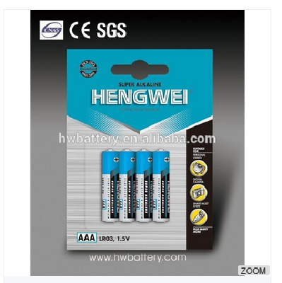 LR03 AAA AM4 DRY BATTERY 4PCS/PACK