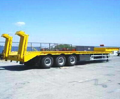 CNHTC Low bed Semi Trailer, widely used Low bed Semi Trailer