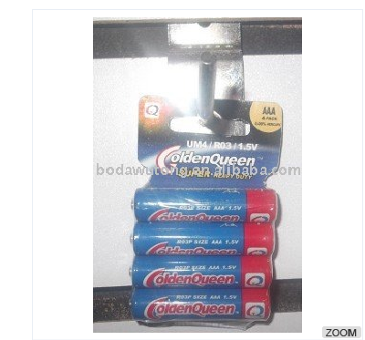 4 pcs AA carbon zinc battery pack