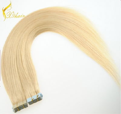 2016  fashion style pu tape human hair ,100% malaysize hair extension