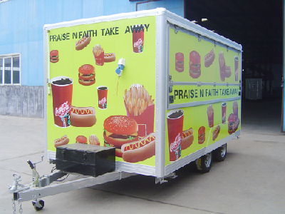 Food trailer, mobile kitchen