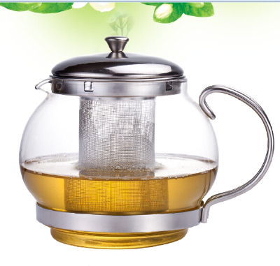 stainless steal glass teapot for tea coffee