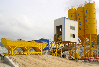 HZS50E concrete batching plant