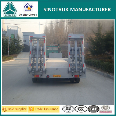 sinotruck 3 axles low bed semi trailer dimensions