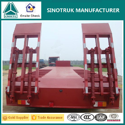 Truck Trailer 3 Axle Flatbed Container Trailer 40 Ton