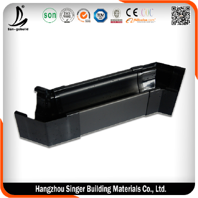 5.2 inch high quality pvc rain gutter system