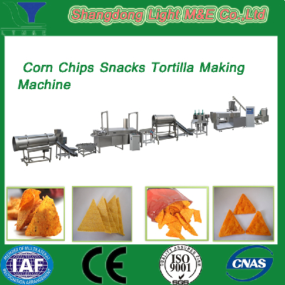 2016 new design 120-150kg/h,200-250kg/h Industrial doritos cornchipsmaking machine