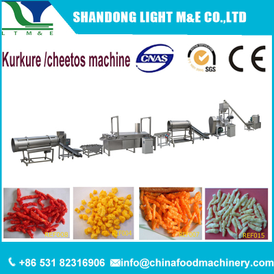 Commercial Corn grifts puff extruder machine to produce Cheeto Kurkuresnack food
