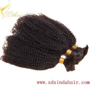 New hair factory price Wholesale Bulk 100% Human Brazilian KinkyCurlHair Extension