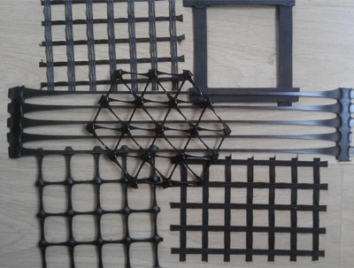  geogrid PET Geogrid Coated WithWater Soluble PVC