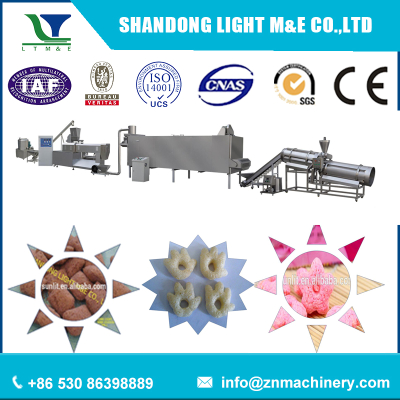 Energy saving puffed snack producing machine with CE