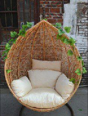 Modern high quality outdoor rattan white egg chair hammock