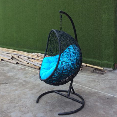 outdoor rattan single seat swing chair