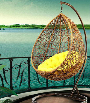 outdoor indoor wicker hanging chair rattan swing chair