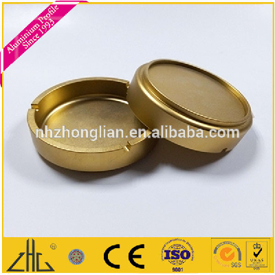 Wow!! luxury aluminum table cigar ash tray gold color