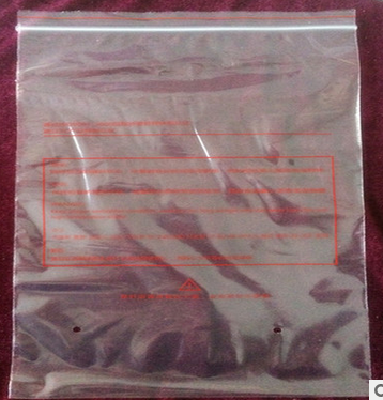 Transparent valve bag