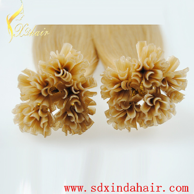 Xinda Hair Products Grade 7A remy brazilian hair Nail tip/ U tip humanhair extension