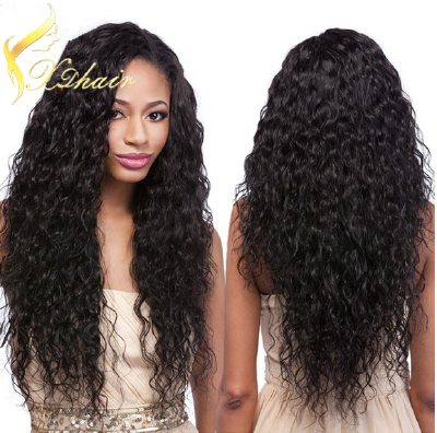 Xinda Hair Products Loose Curl Glueless Full Lace Human Hair Wigs WavyLace Front Wigs Unprocessed Virgin Brazilian Water Wave For Black Women