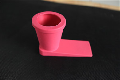 New arrival flower vase shape lovely design silicone rubber door stopper
